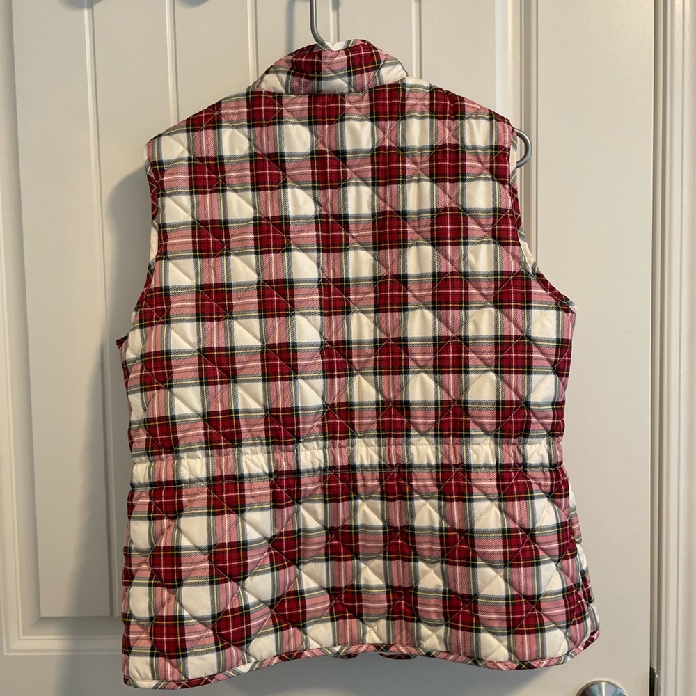 St. John’s Bay Plaid Vest - Picture 2 of 6